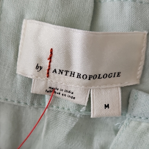 Anthropologie Linen Dress Women Medium oversized Somerset Embroidered NWOT - Picture 4 of 6